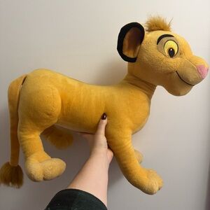 Disney The Lion King Jumbo Simba Plush Stuffed Animal 18x16x8 2002